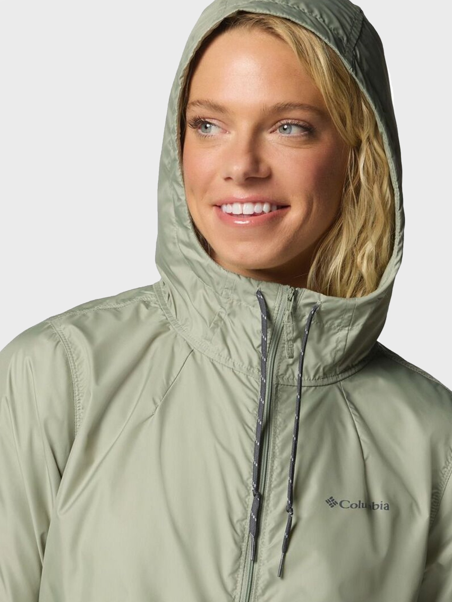 Ветровка женская Columbia Flash Forward™ II Windbreaker хаки 2116531-348 изображение 5