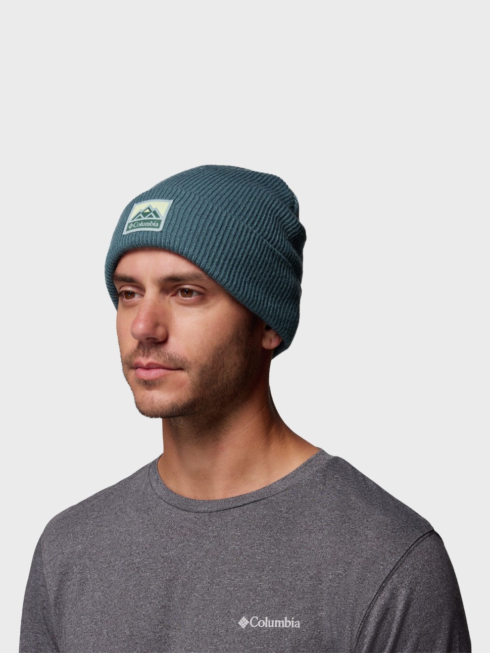 Шапка Columbia Whirlibird™ Cuffed Beanie бірюзова 1911321-429 — фото 3