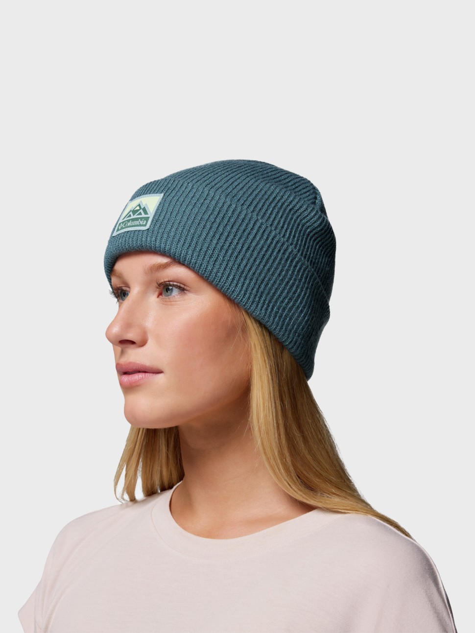Шапка Columbia Whirlibird™ Cuffed Beanie бірюзова 1911321-429 — фото 5