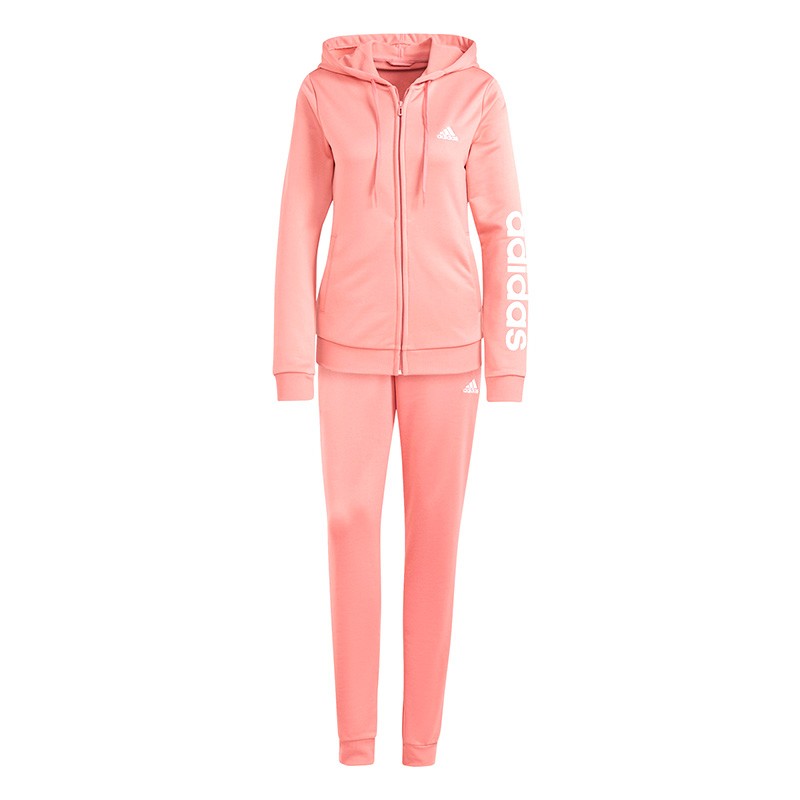 Костюм женский Adidas W Lin Ft Ts розовый GM5578 изображение 1