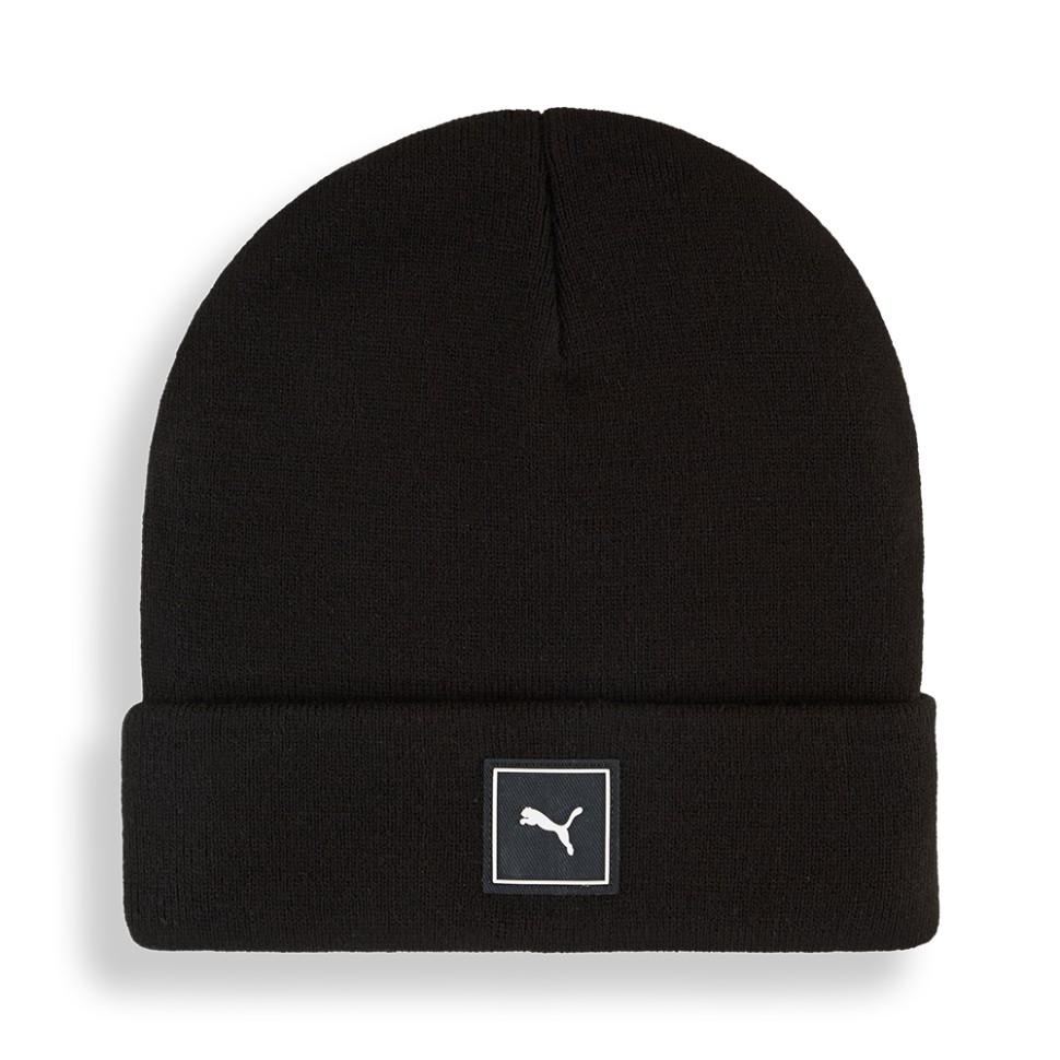 Шапка  Puma WARDROBE ESS High Crown Beanie чорна 02640901 — фото 1