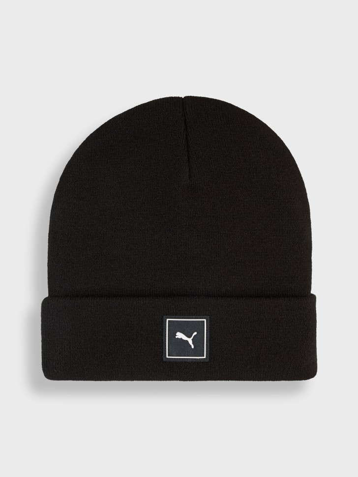 Шапка  Puma WARDROBE ESS High Crown Beanie черная 02640901 изображение 2