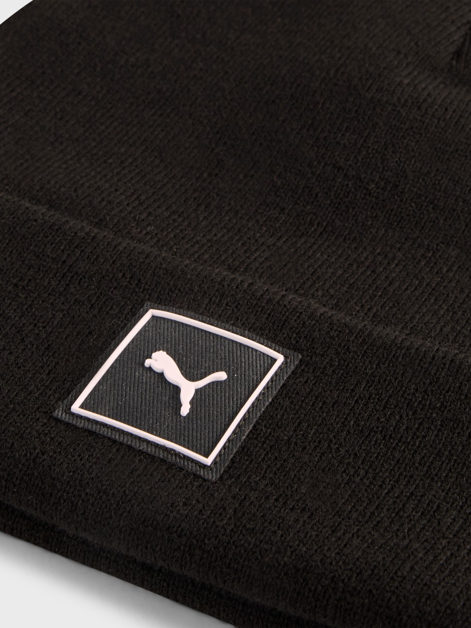 Шапка  Puma WARDROBE ESS High Crown Beanie чорна 02640901 — фото 4
