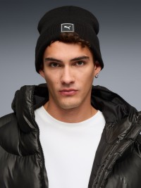 Шапка  Puma WARDROBE ESS High Crown Beanie черная 02640901 изображение 5