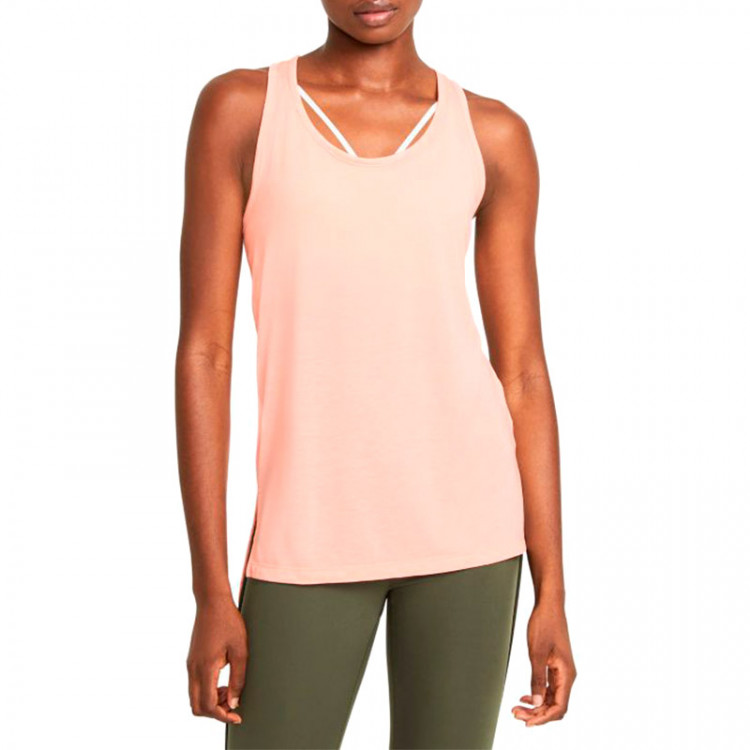 Майка жіноча Nike W Nike Yoga Layer Tank помаранчева CQ8826-800  изображение 1