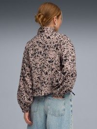 Ветровка женская Puma ESS GRAPHIC Animal Relaxed AOP Woven Half-Zip мокко 69246588 изображение 3