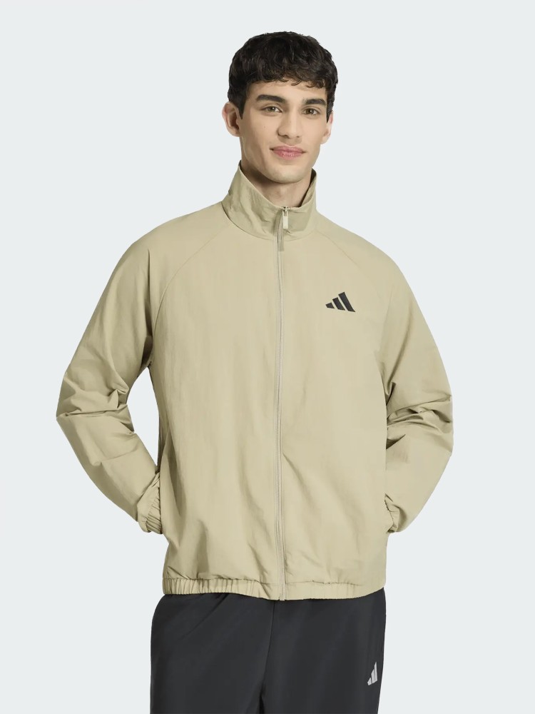 Вітрівка чоловіча Adidas Essential Small Logo Windbreaker пісочна KB6076 изображение 2