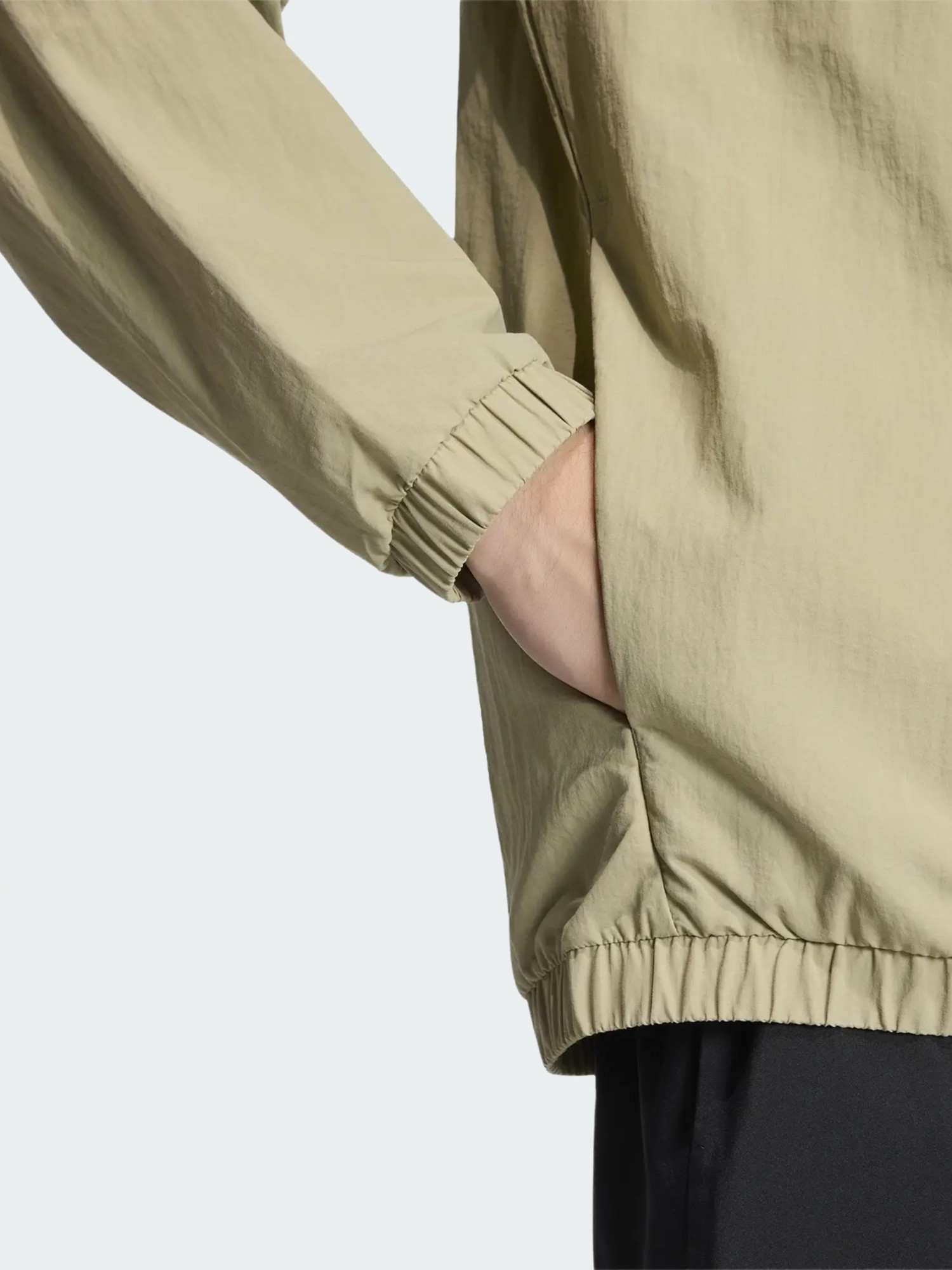 Вітрівка чоловіча Adidas Essential Small Logo Windbreaker хакі KB6076 изображение 5