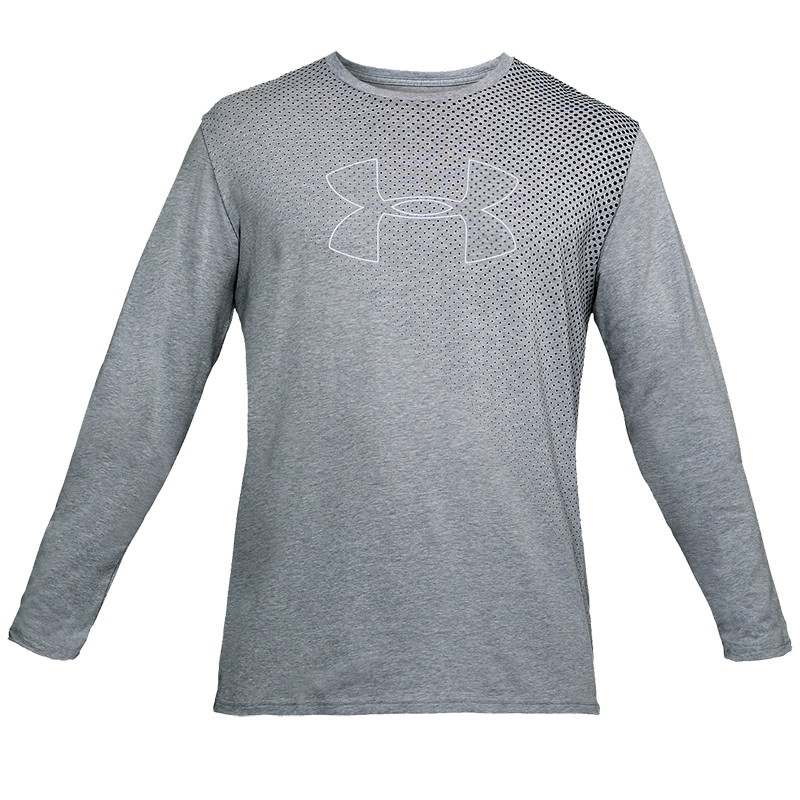 Толстовка мужская Under Armour Q1 Branded Gradient LS серая 1310970-035 изображение 2