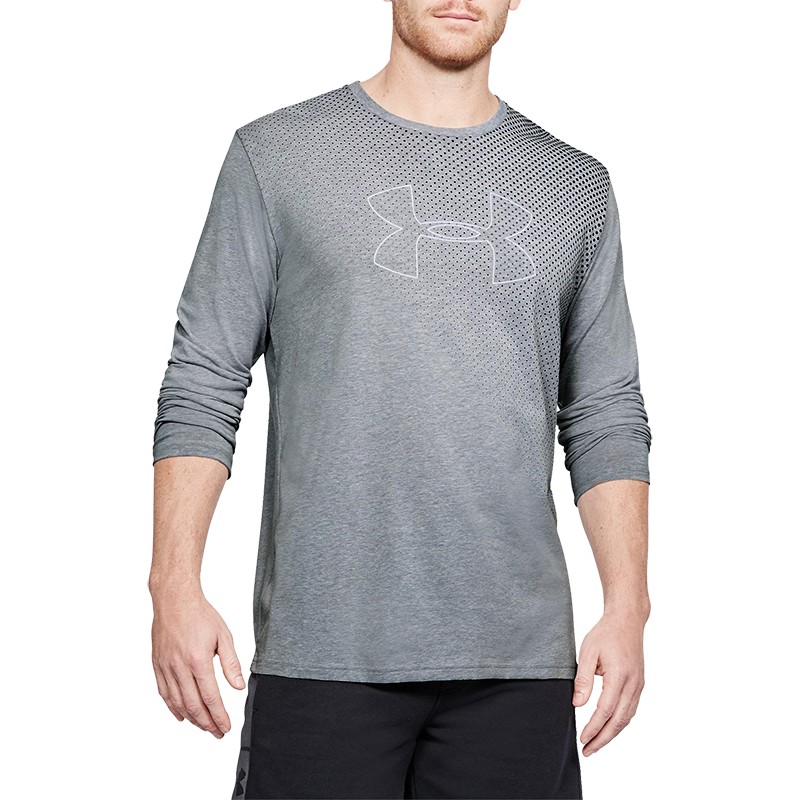 Толстовка мужская Under Armour Q1 Branded Gradient LS серая 1310970-035 изображение 1