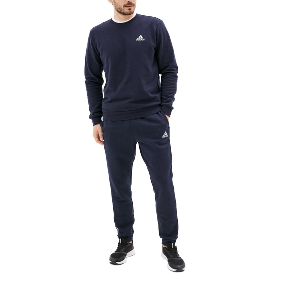 Толстовка мужская Adidas M Feelcozy Swt синяя H42002 — фото 3