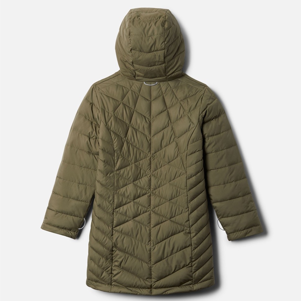 Куртка утепленная для девочек Columbia HEAVENLY™ LONG JACKET зеленая 1908361-397  изображение 2