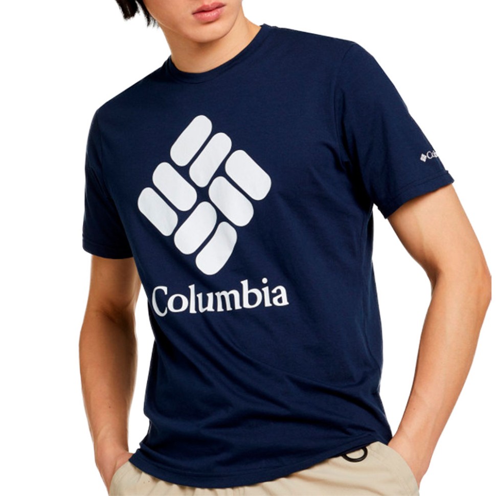 Футболка чоловіча Columbia Timber Point™ Graphic Tee синя 2022251-464 — Sport City Футболка чоловіча Columbia Timber Point™ Graphic Tee синя 2022251-464
