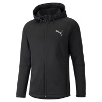 Толстовка чоловіча Puma EVOSTRIPE Warm FZ Hoodie чорна 58944101 изображение 1