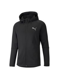Толстовка чоловіча Puma EVOSTRIPE Warm FZ Hoodie чорна 58944101 изображение 2