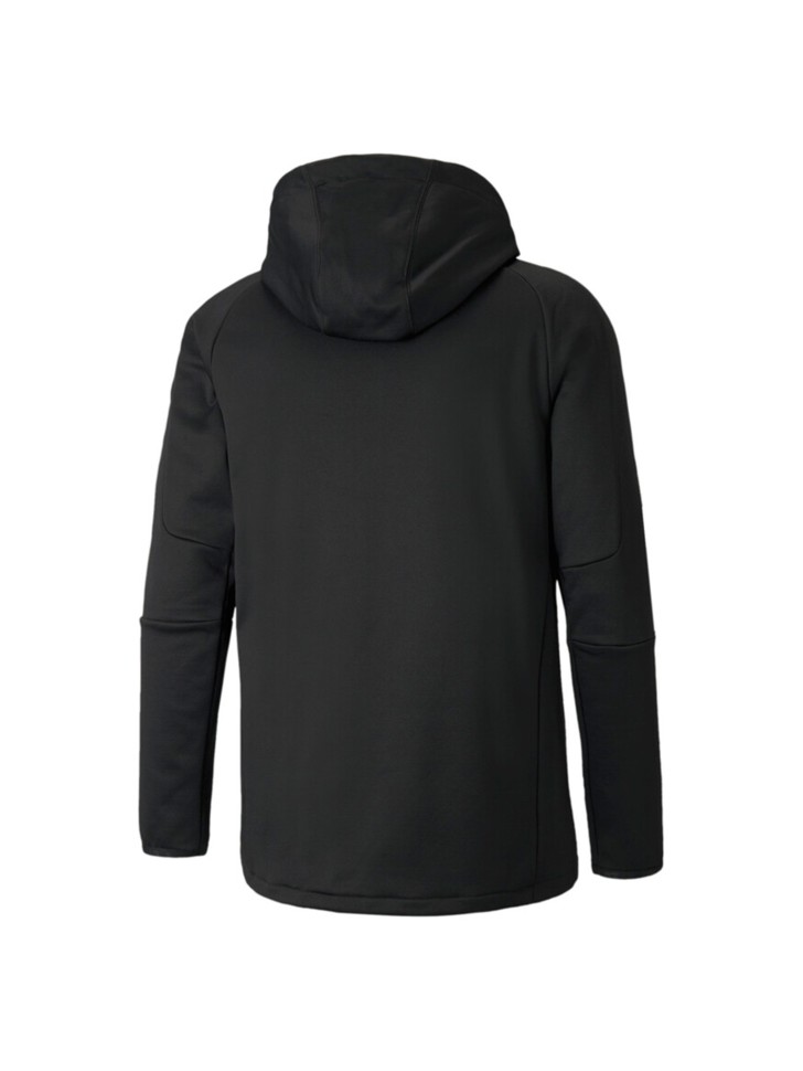 Толстовка чоловіча Puma EVOSTRIPE Warm FZ Hoodie чорна 58944101 изображение 3