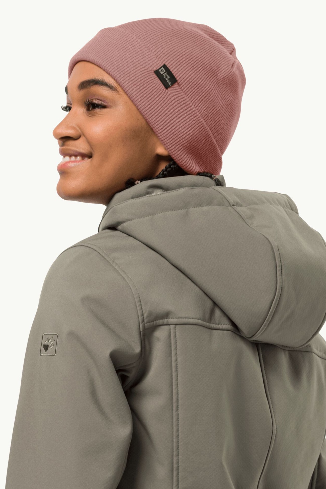 Шапка унісекс Jack Wolfskin RIB HAT рожева 1903891-3068 изображение 2