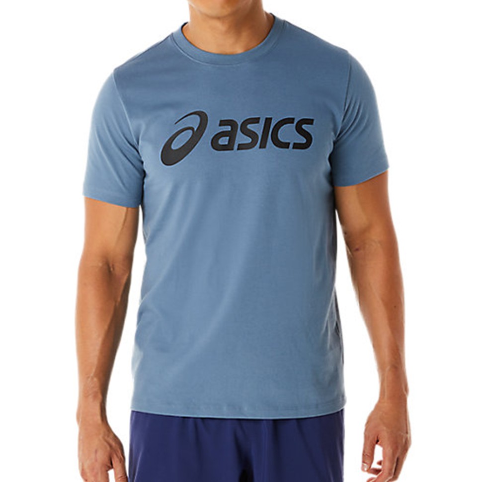 Футболка чоловіча Asics ASICS BIG LOGO TEE блакитна 2031A978-413 — фото 1