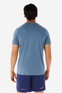 Футболка чоловіча Asics ASICS BIG LOGO TEE блакитна 2031A978-413 изображение 3