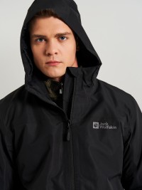 Куртка мужская Jack Wolfskin TAUBENBERG 3IN1 JKT M черная 1115311-6001 изображение 4