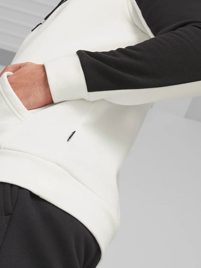 Толстовка чоловіча Puma ESS BLOCK x TAPE Hoodie TR чорна 67517301 изображение 5