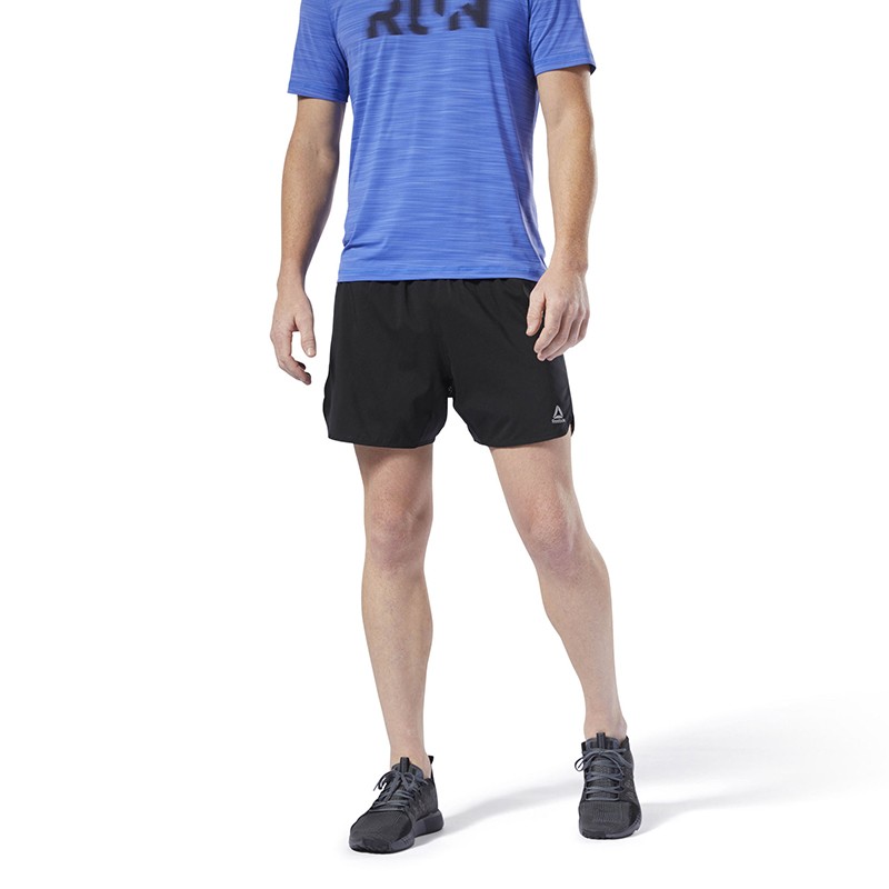 Шорты мужские Reebok Run Essentials черные DU4269 — фото 2 — Sport City Шорты мужские Reebok Run Essentials черные DU4269 — фото 2