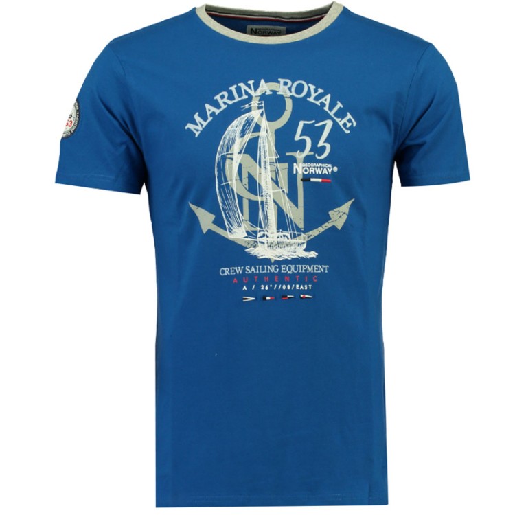 Футболка мужская Geographical Norway синяя SR001H-410 изображение 1