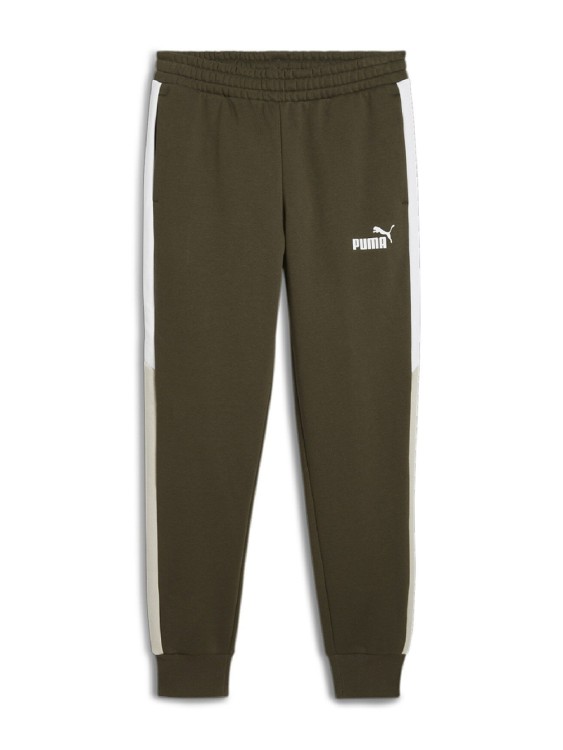 Штани чоловічі Puma PUMA POWER Colorblock Sweatpants FL cl оливкові 68173570 изображение 2