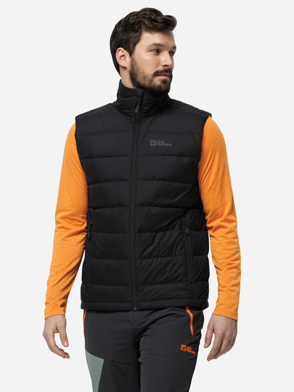 Жилет чоловічий Jack Wolfskin ATHER DOWN VEST M чорний 1207691-6000 — фото 2