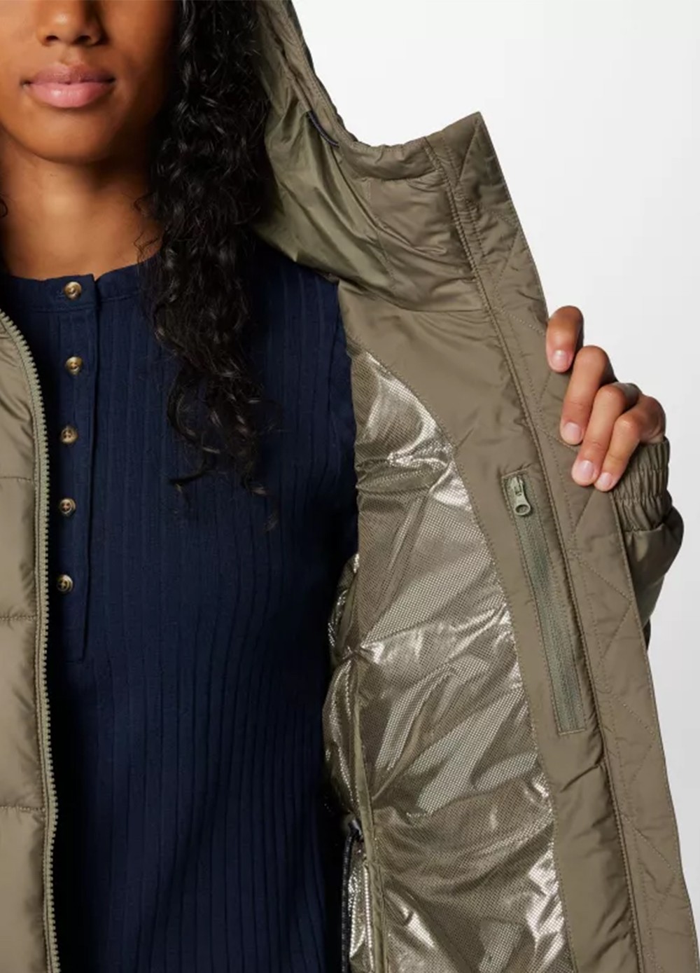 Женское полупальто Columbia Pike Lake™ II Long Jacket зеленое 2051351-397 изображение 6