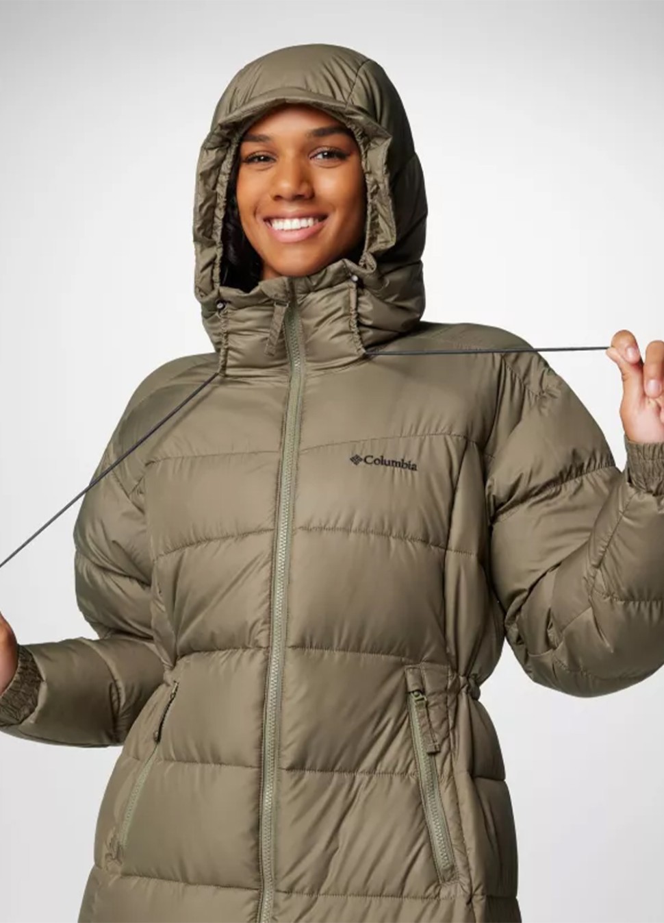 Напівпальто жіноче Columbia Pike Lake™ II Long Jacket зелене 2051351-397 — фото 8