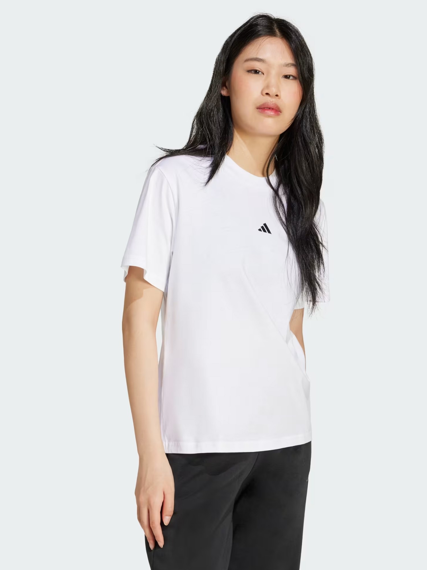 Футболка женская Adidas W SL SJ T белая JC5944 изображение 4