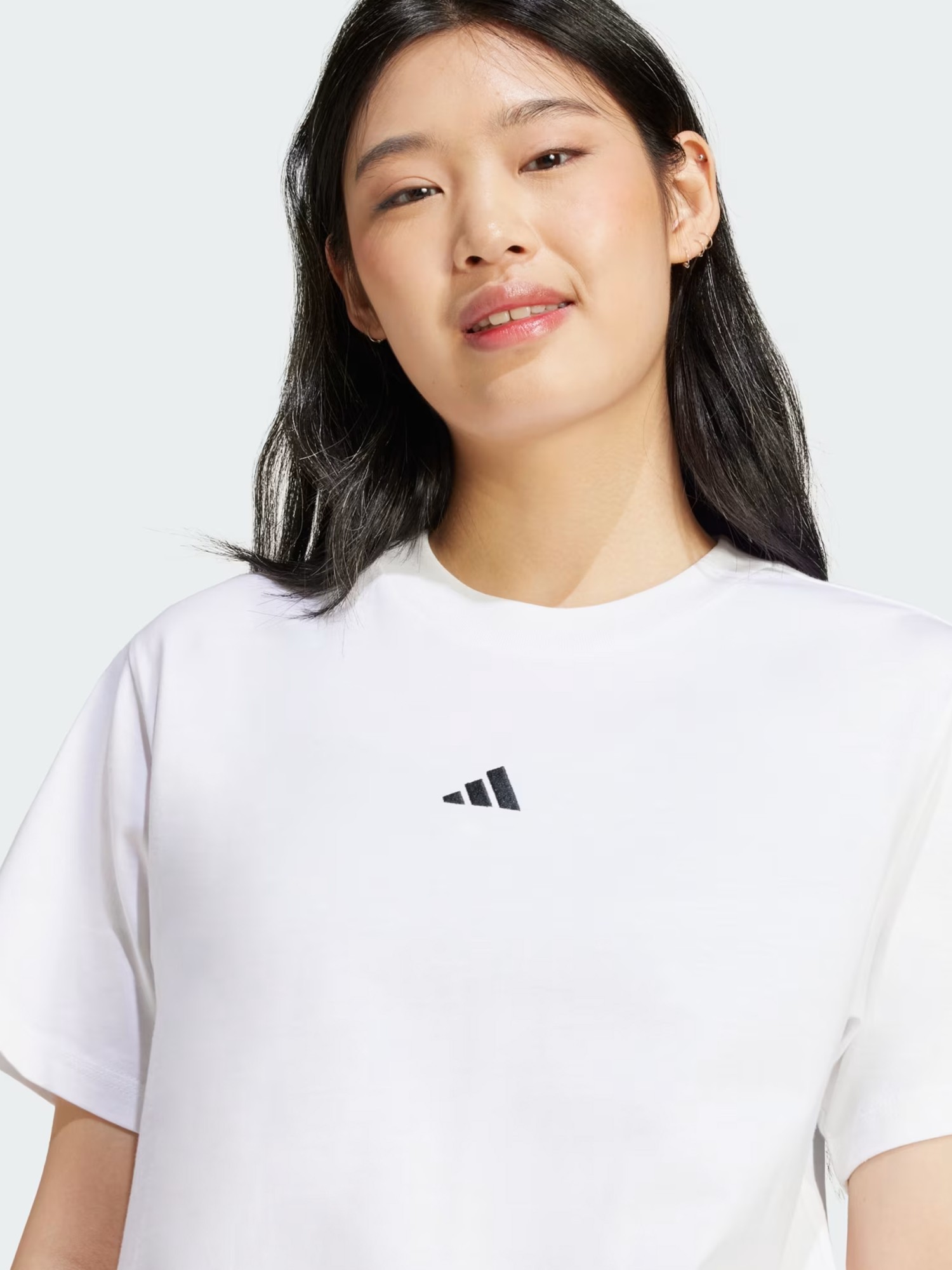 Футболка женская Adidas W SL SJ T белая JC5944 изображение 5