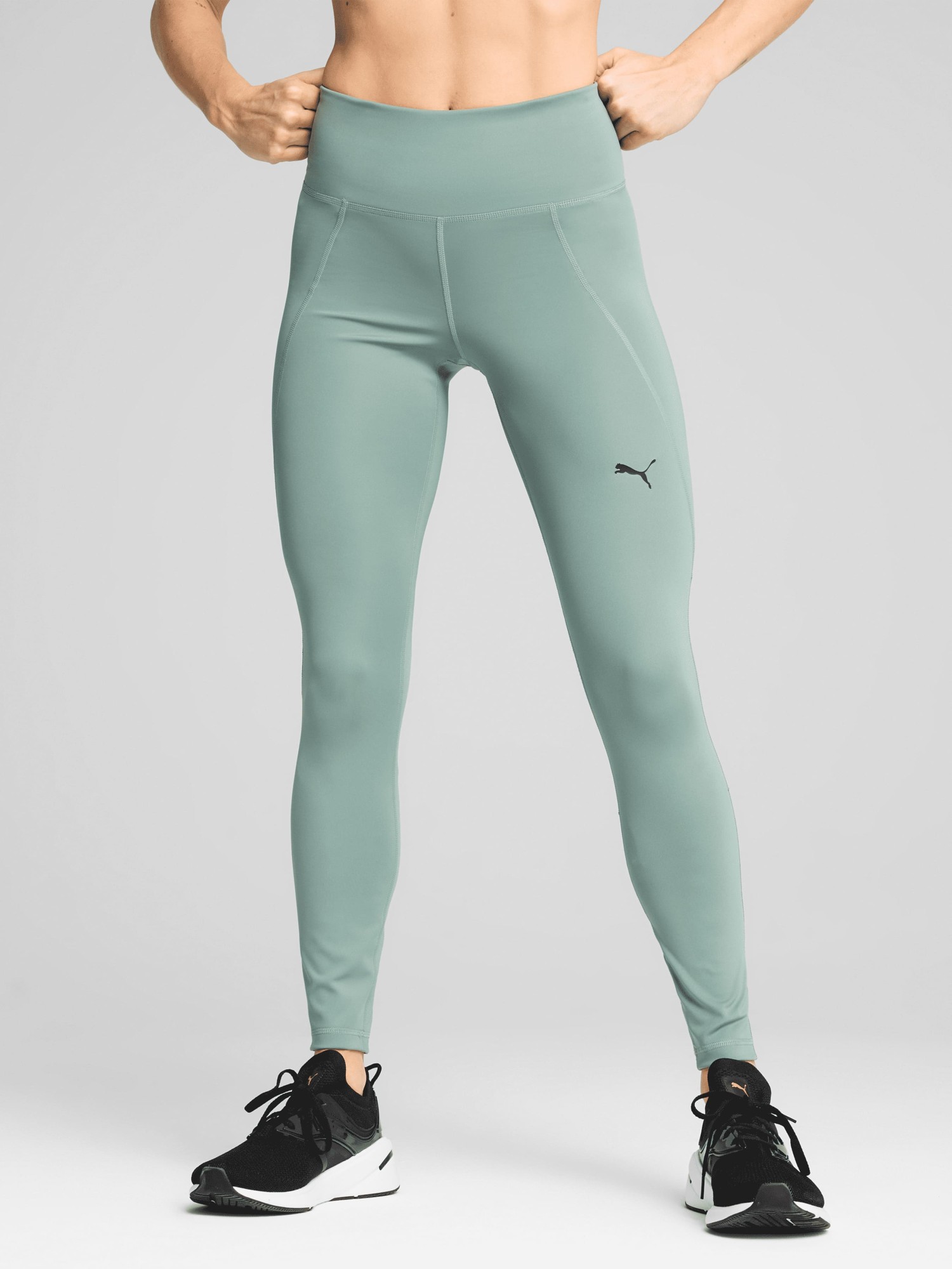 Легінси жіночі Puma W TAD ESSENTIAL TIGHT HW FL зелені 52590030 изображение 2