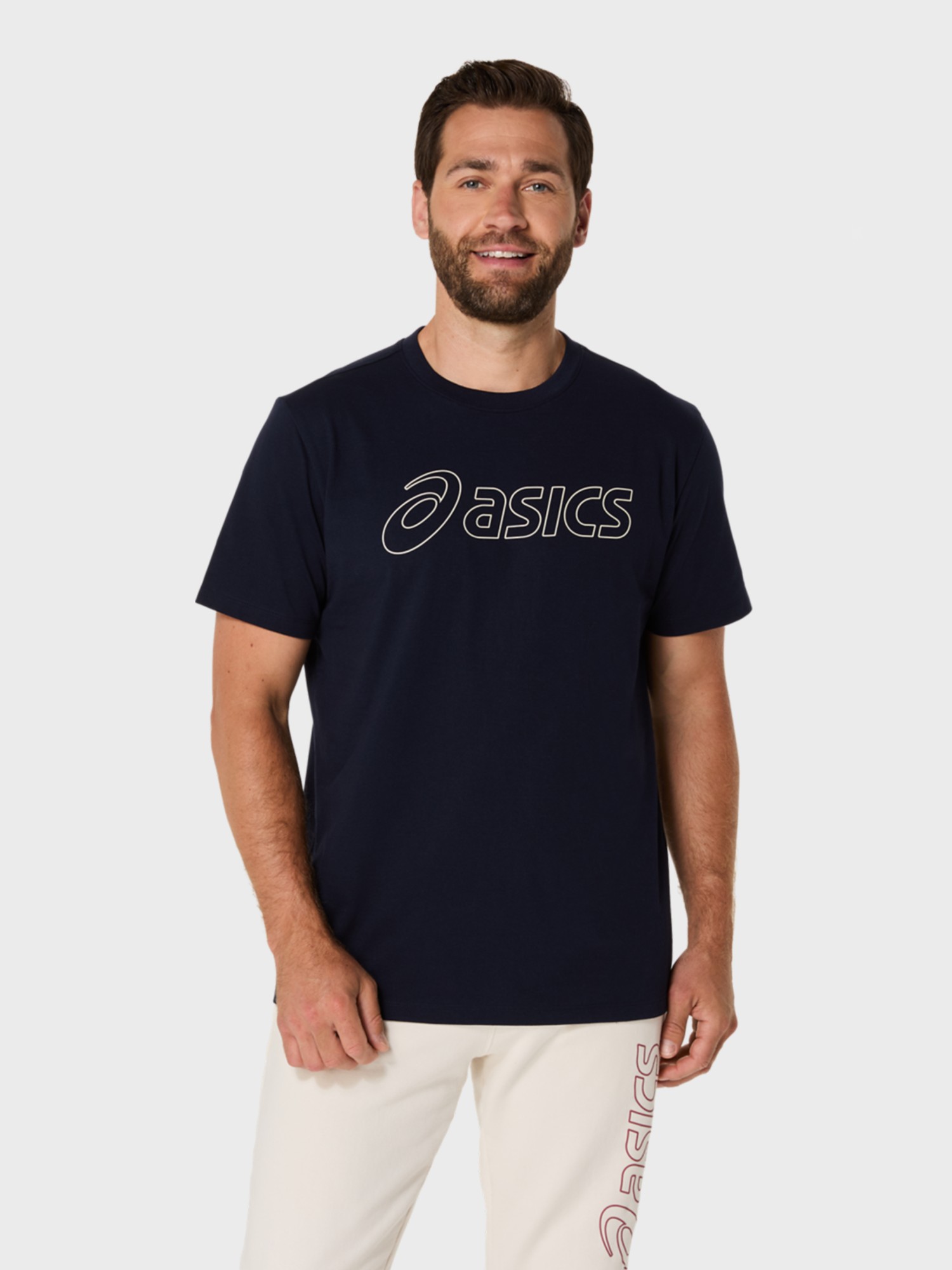 Футболка мужская Asics ASICS LOGO SS TEE темно-синяя 2031E188-403 изображение 2