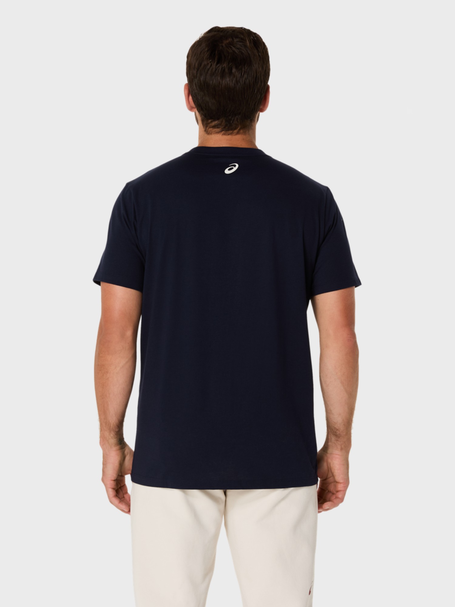 Футболка мужская Asics ASICS LOGO SS TEE темно-синяя 2031E188-403 изображение 4