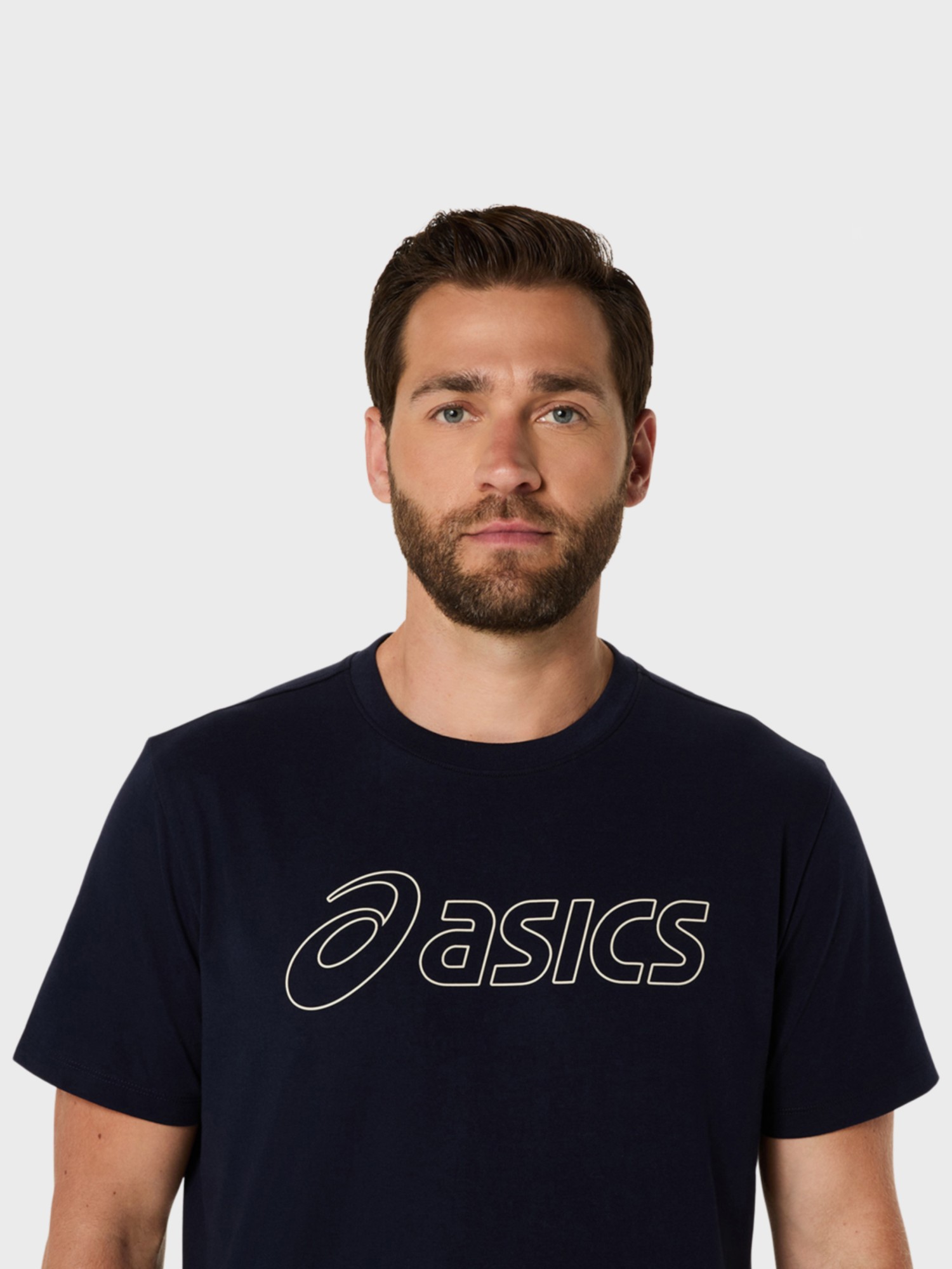 Футболка мужская Asics ASICS LOGO SS TEE темно-синяя 2031E188-403 изображение 5