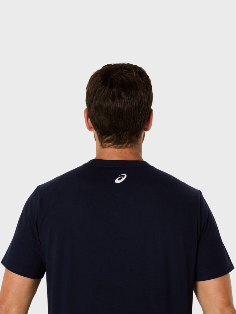 Футболка мужская Asics ASICS LOGO SS TEE темно-синяя 2031E188-403 изображение 6