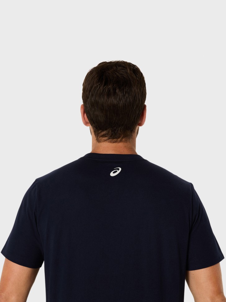 Футболка мужская Asics ASICS LOGO SS TEE темно-синяя 2031E188-403 изображение 6