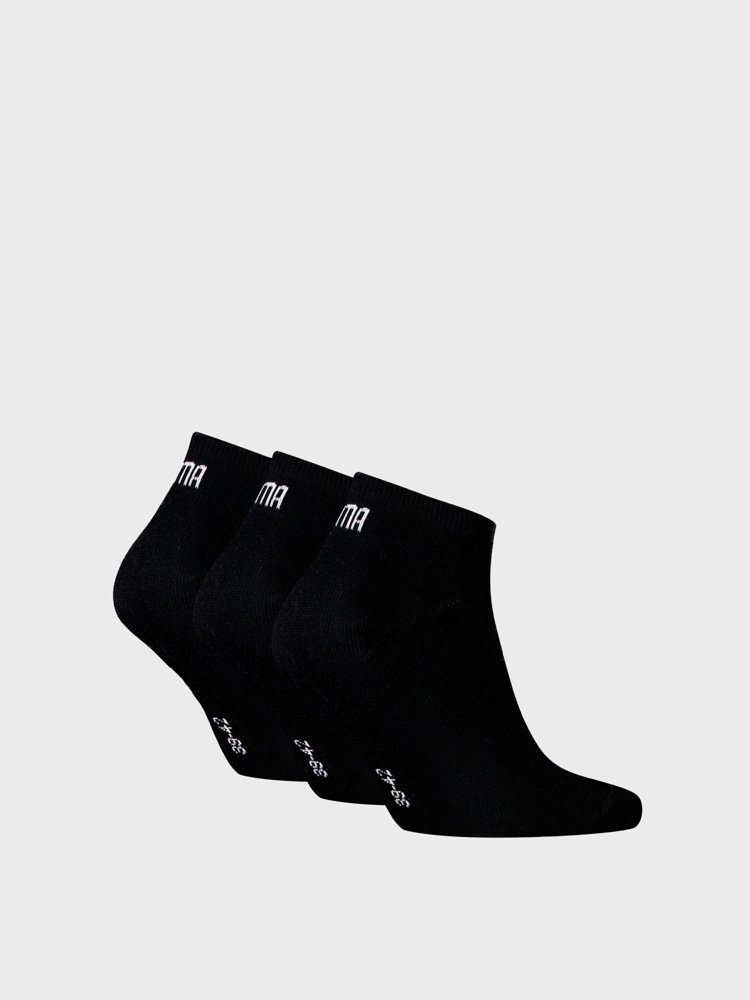 Шкарпетки  Puma PUMA UNISEX SNEAKER PLAIN 3P чорні 93862406 изображение 3