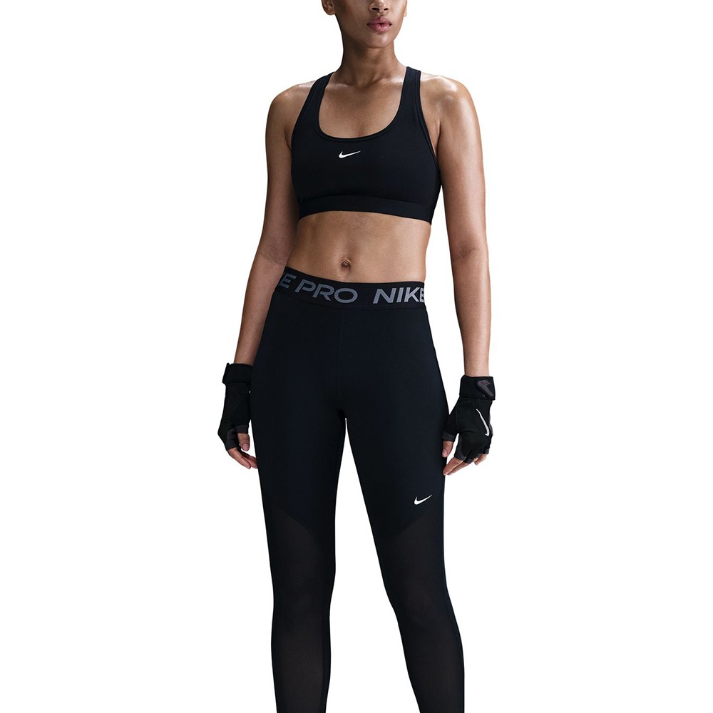 Леггинсы женские Nike W NP DF MR TIGHT GG MESH черные HJ1163-010