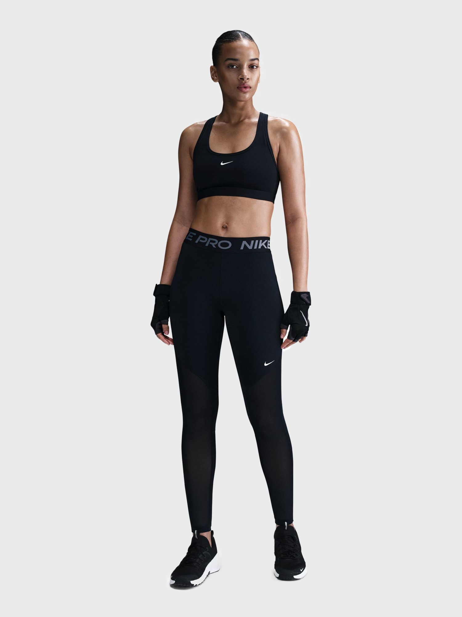 Леггинсы женские Nike W NP DF MR TIGHT GG MESH черные HJ1163-010 изображение 2