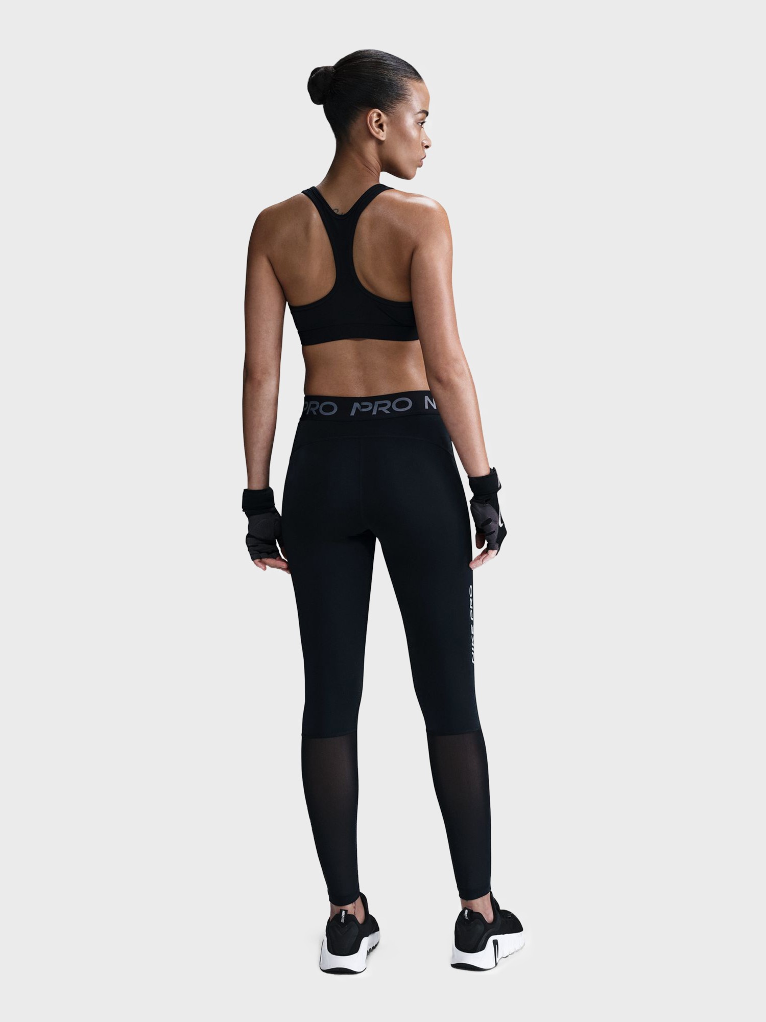 Леггинсы женские Nike W NP DF MR TIGHT GG MESH черные HJ1163-010 изображение 3