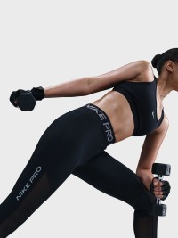 Леггинсы женские Nike W NP DF MR TIGHT GG MESH черные HJ1163-010 изображение 6