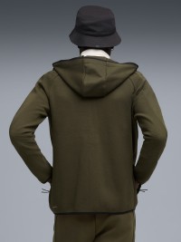 Толстовка чоловіча Puma EVOSTRIPE FZ Hoodie DK чорна 68823170 изображение 3