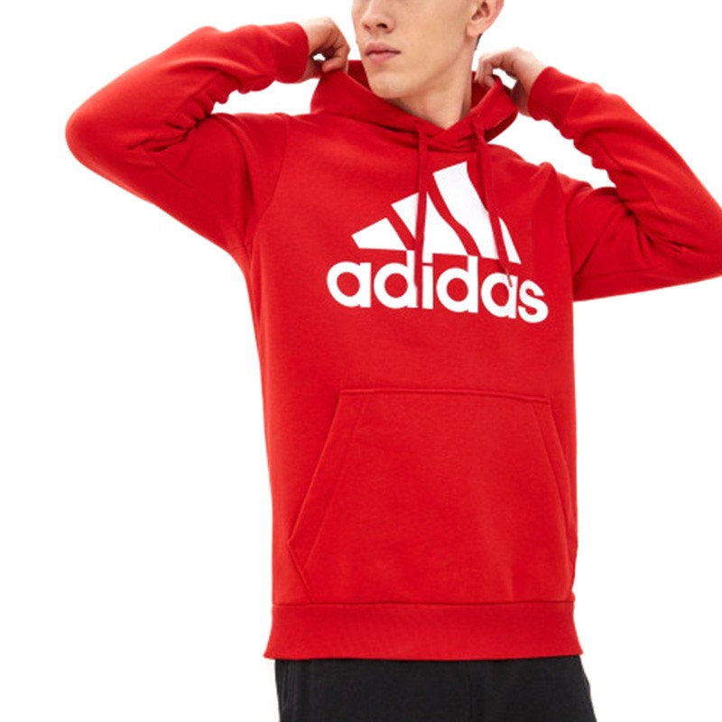 Толстовка мужская Adidas M Bl Fl Hd красная GM6968 — Sport City Толстовка мужская Adidas M Bl Fl Hd красная GM6968