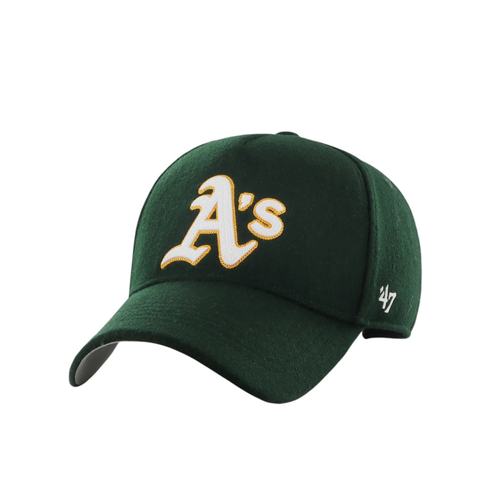Бейсболка 47 Brand OAKLAND ATHLETICS CHAIN STITCH зелена CHSMD18WIS-DG — фото 1