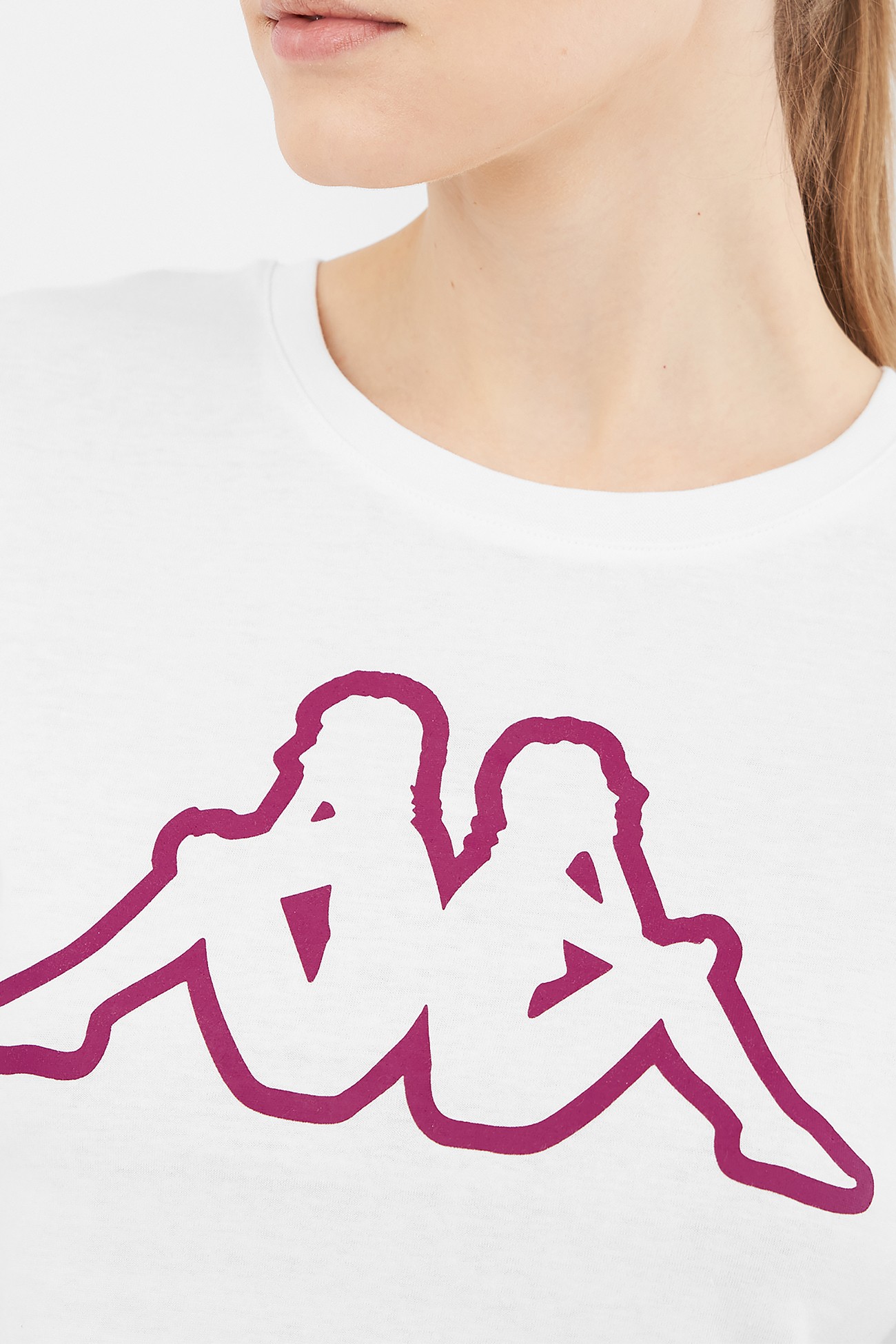 Футболка жіноча Kappa біла 107993-00 изображение 4