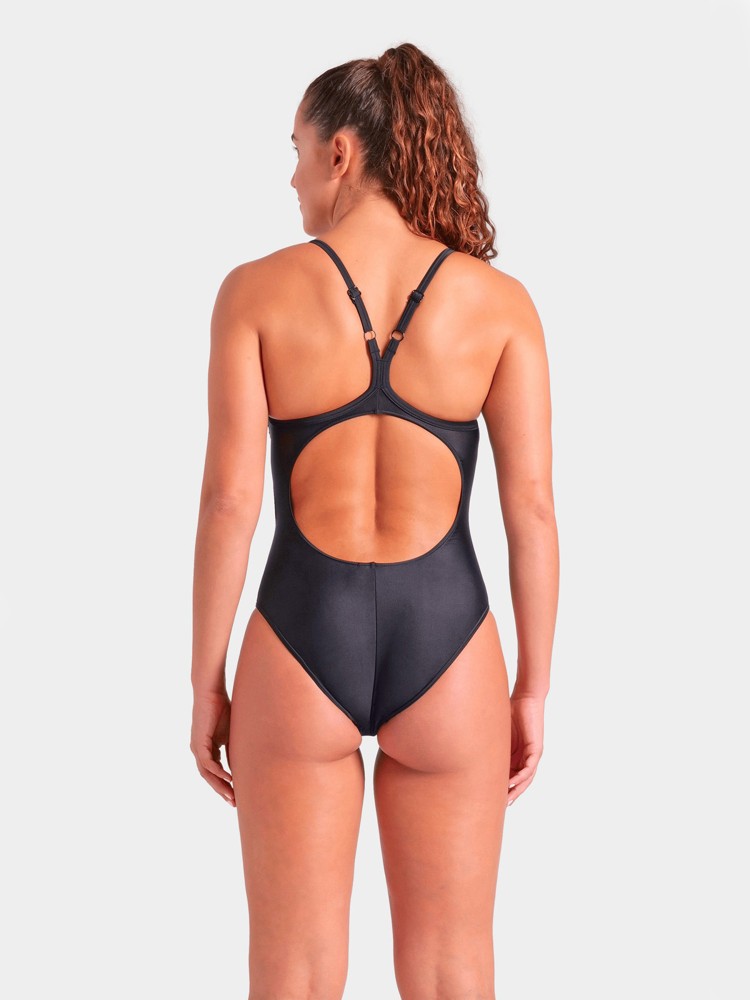Купальник женский Arena SOLID SWIMSUIT LIGHTDROP BACK черный 005909-501 изображение 5