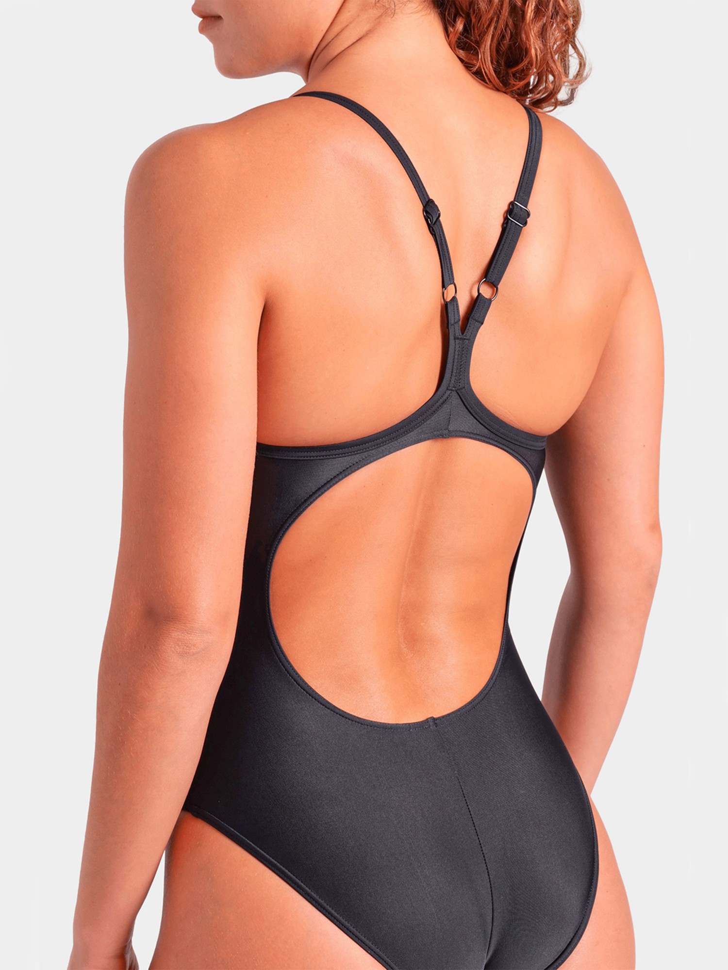 Купальник женский Arena SOLID SWIMSUIT LIGHTDROP BACK черный 005909-501 изображение 6
